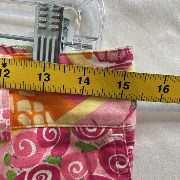 Lilly Pulitzer Pink Green Palm Beach Patchwork Cropped Pants‎ Size 4 Preppy - Picture 5 of 14